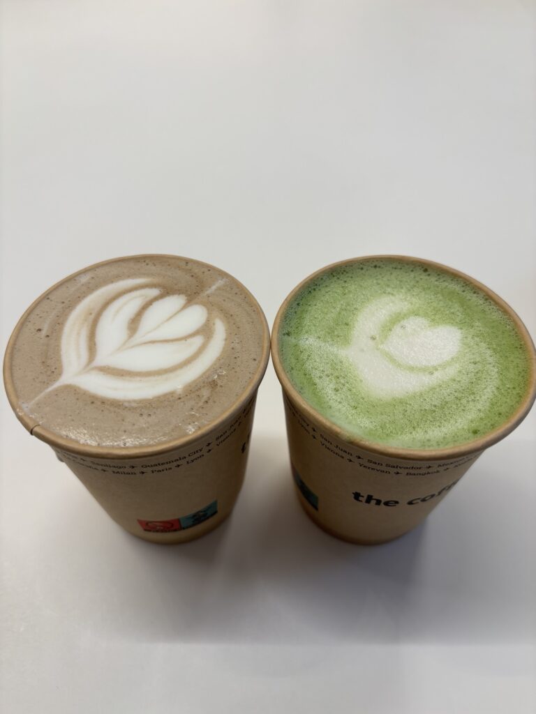 Hojicha und Matcha Latte The Coffee in der Neubaugasse 55