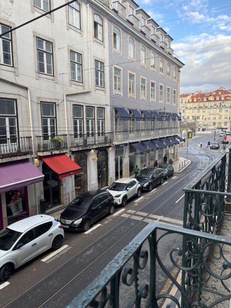 Ausblick vom Balkon